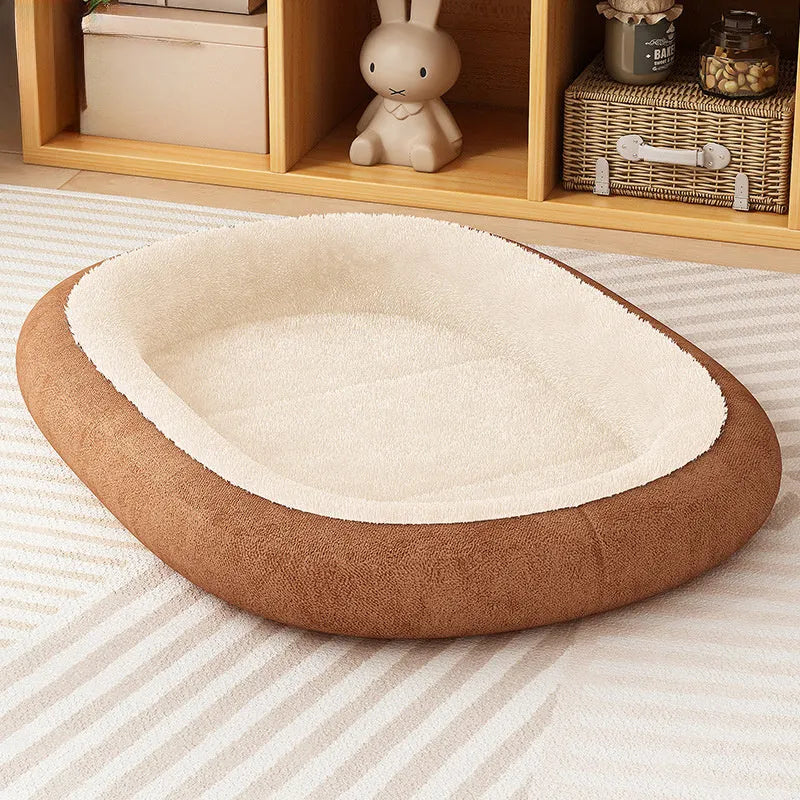 Thickened winter dog kennel for small and medium-sized dogs and cats in grey colour