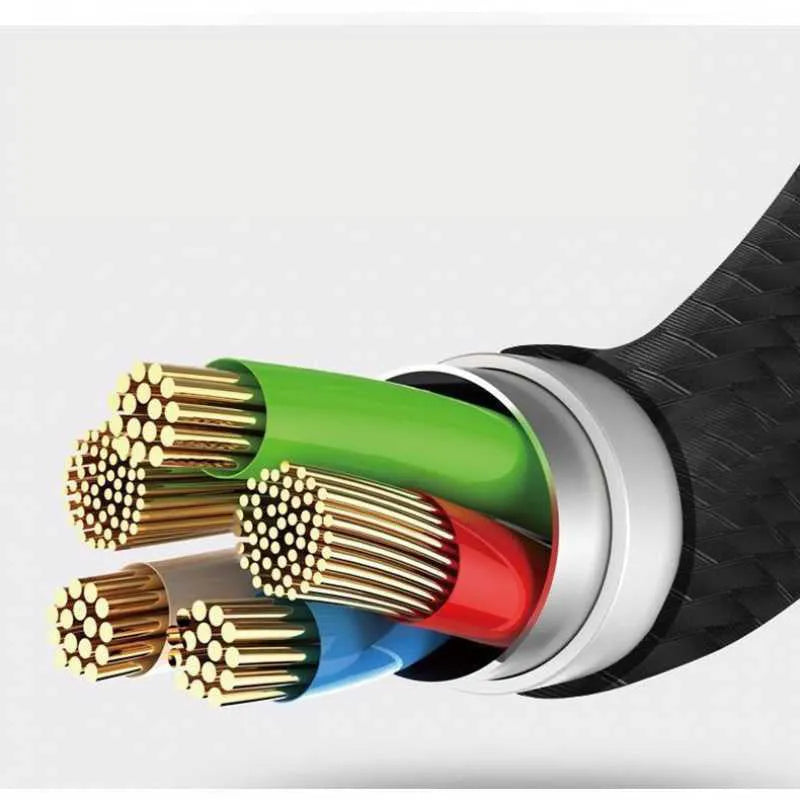 Type-C to 3.5mm headphone adapter cable in black with dual ports