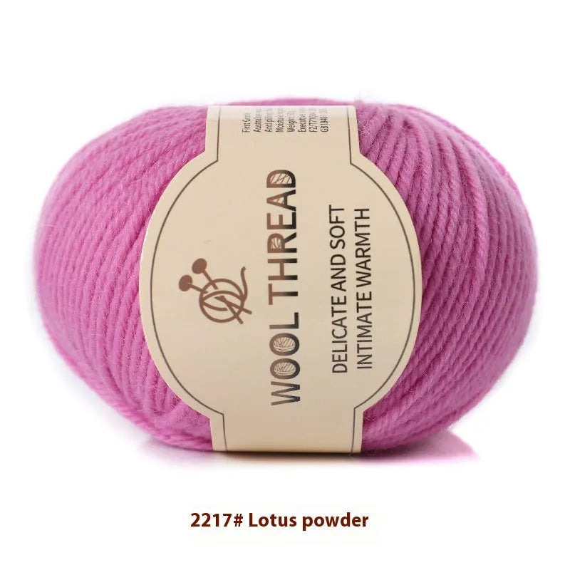Roll of hand knitting wool yarn for baby garments in various colour options