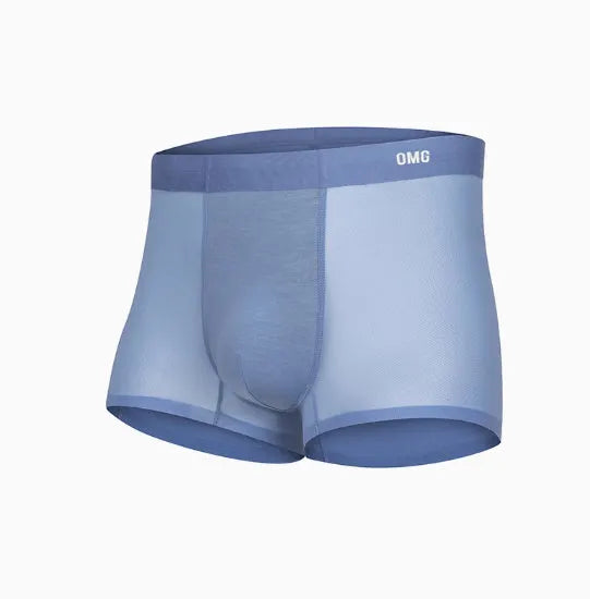Men's lightweight seamless fitness shorts in black, blue, green, or silver on a size chart