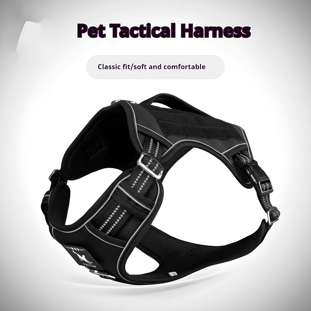 Tactical Oxford cloth chest strap for search and rescue working dogs in camouflage colours