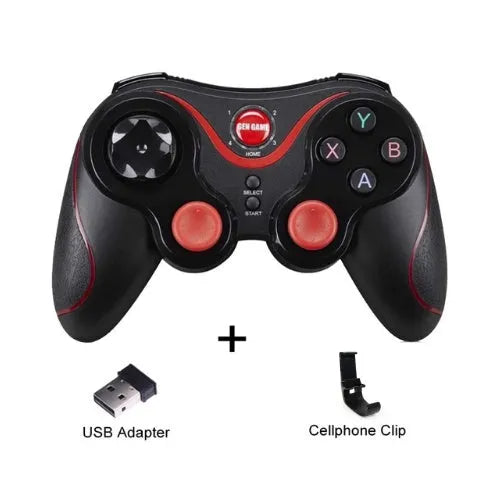 Upgraded X3 wireless Bluetooth game controller for Android phones in black and white colour options.