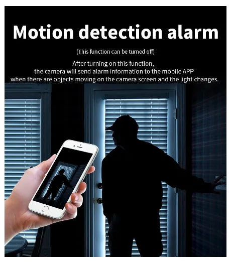 HD Night Vision WiFi Surveillance Camera in black, 90x55x10mm, with USB camcorder design