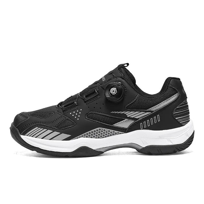 Men's and women's casual round toe sneakers in yellow, black silver, white blue, and white grey colour options.