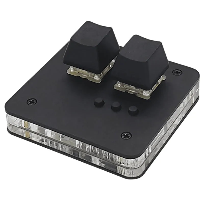 Mini USB keyboard with touch panel in black, grey, pink or white colours on white background