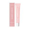 Pink lip balm butter in a twist-up tube with shea butter and grape seed oil.