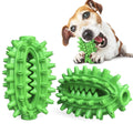 Green cactus-shaped dog dental chew toy with textured bumps for teeth cleaning