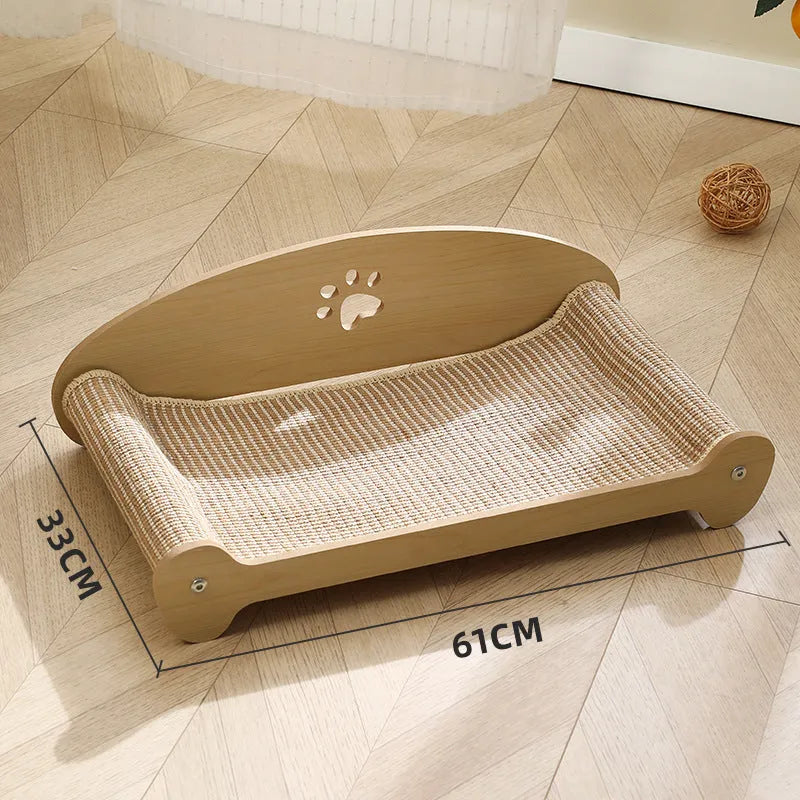 Large sisal cat scratch board upgraded heightened Japanese style for indoor cats