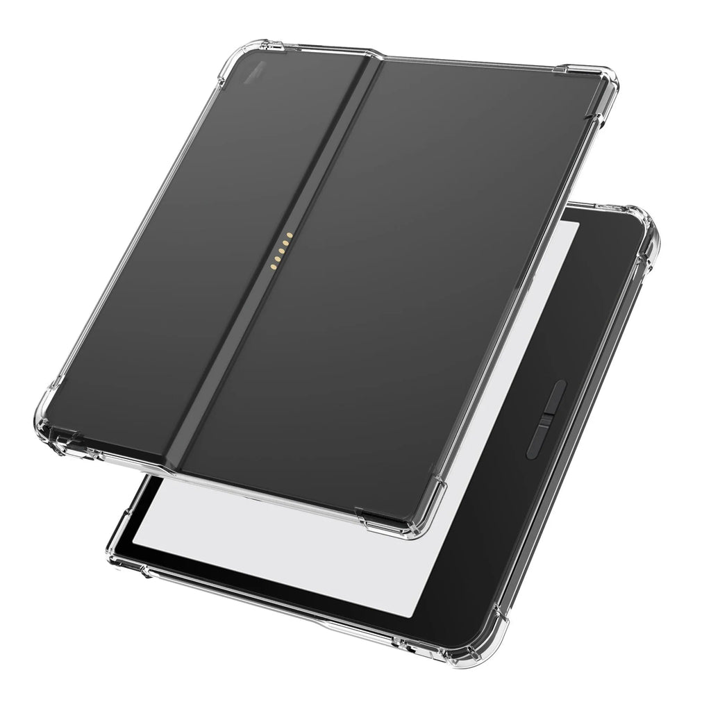Transparent airbag protective phone case for 7-inch Xiaomi e-reader showing shockproof TPU construction