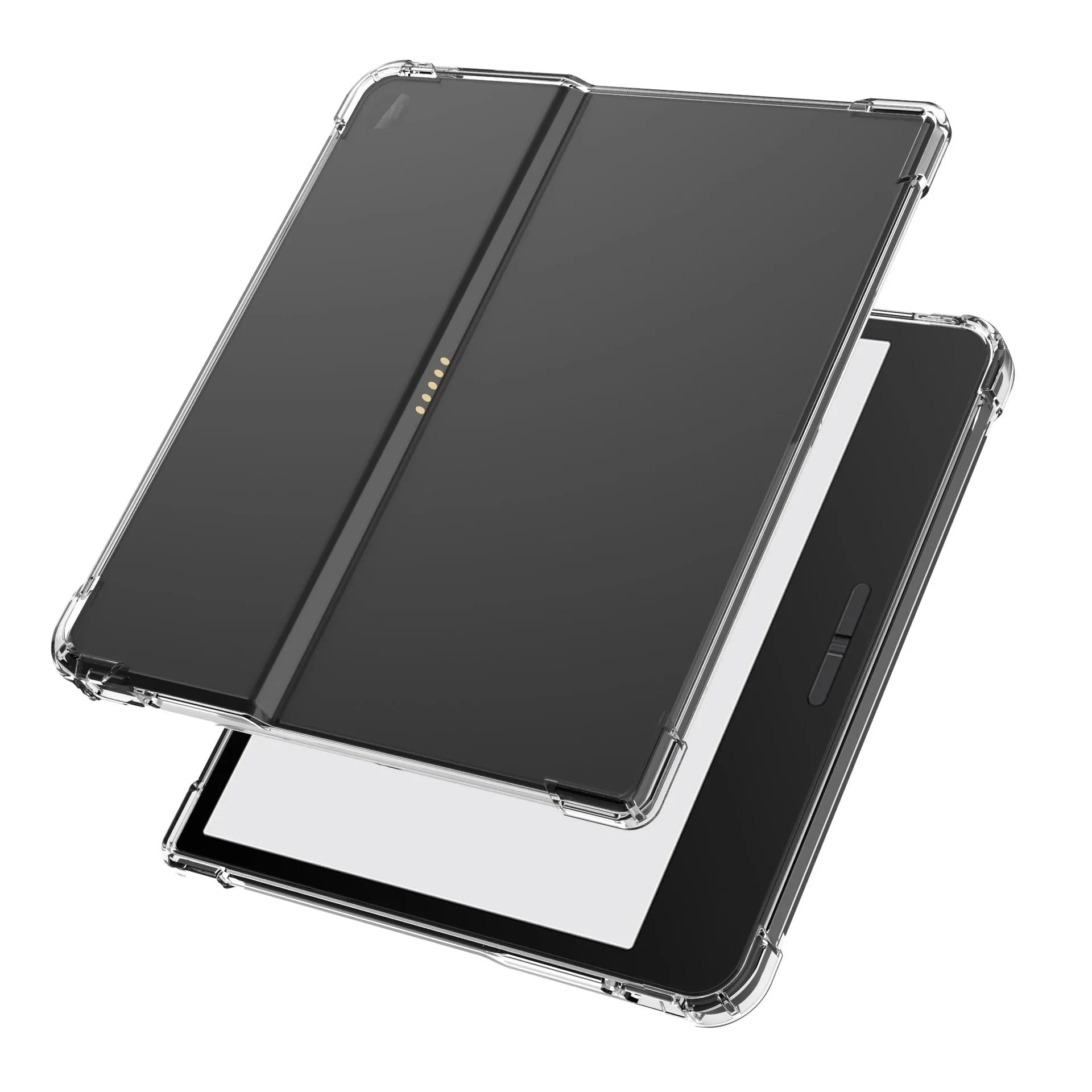 Transparent airbag protective phone case for 7-inch Xiaomi e-reader showing shockproof TPU construction