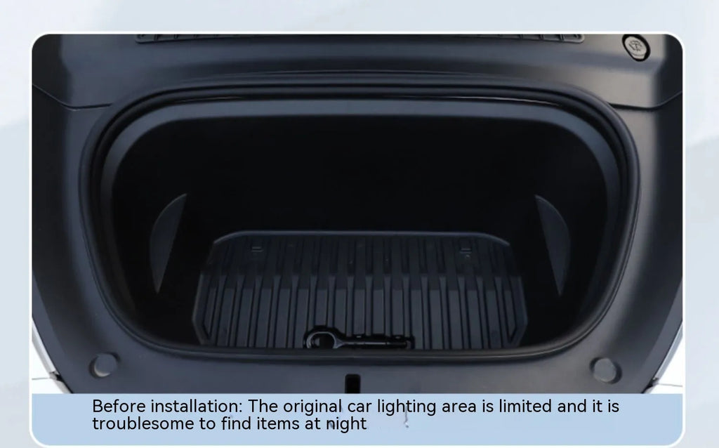 Tesla Model 3 Model Y front console ambient light kit with soft silicone light bar in choice of three colours