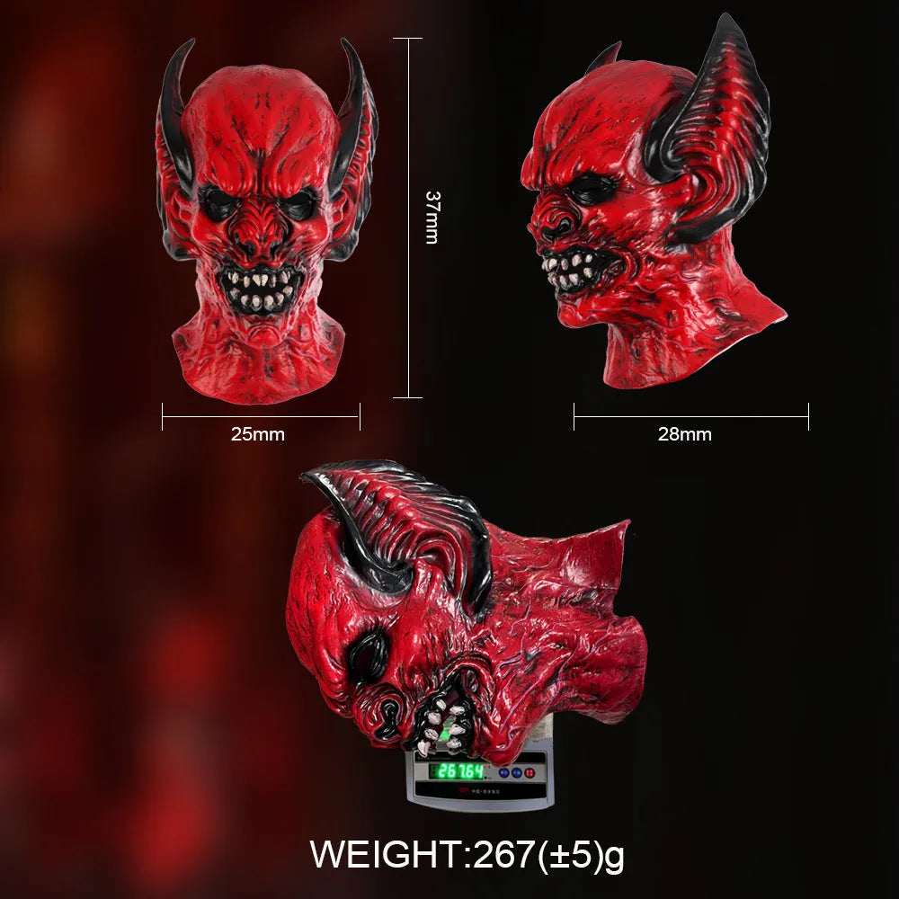 Red bat head cover horror mask made from RP foam for Halloween costume events