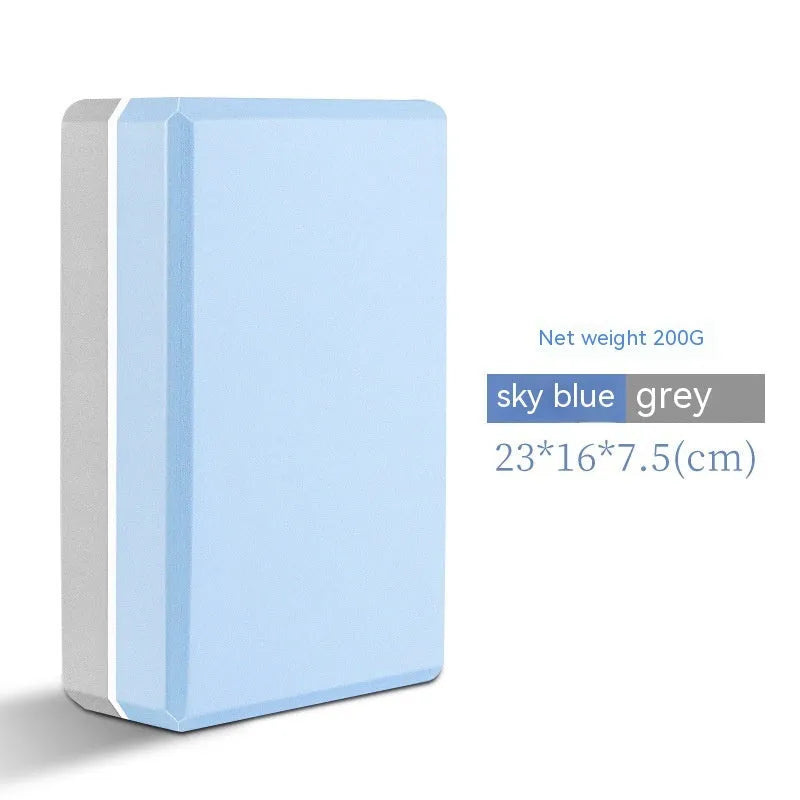 High-density EVA yoga block in various colours including cartoon designs for dance and fitness training