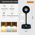 Geometric stereo design wireless wall lamp in black or white colour with remote control