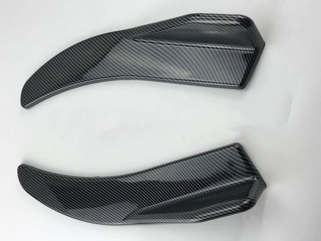 Front and rear carbon fibre deflector lip spoiler for General Motors cars, 440mm wide