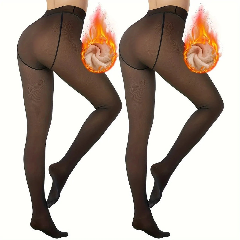 Anti-snagging keep warm outerwear leggings with nylon fabric and wool lining in three thicknesses
