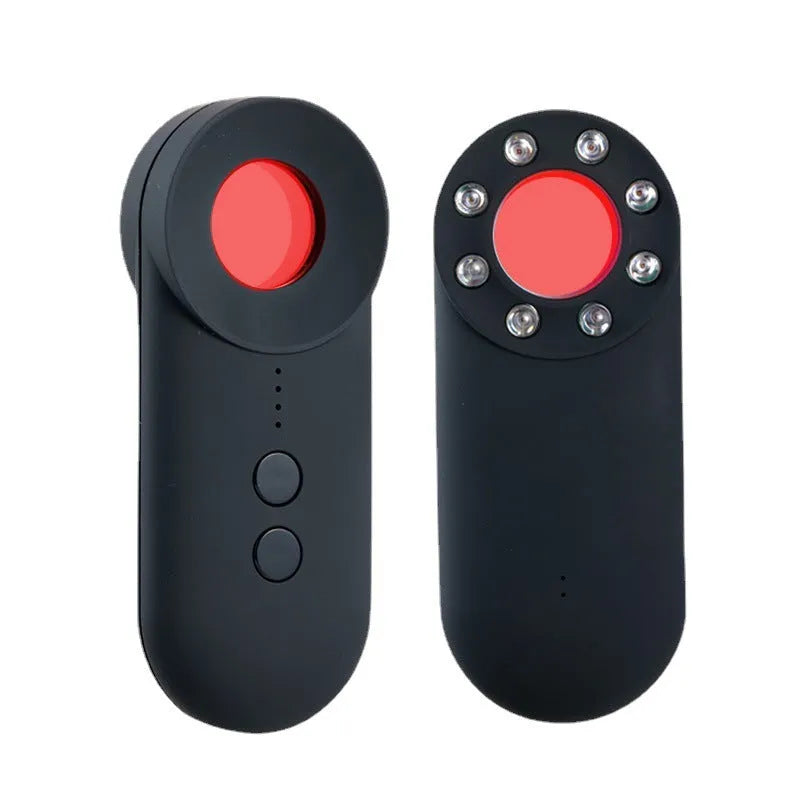 Black GPS detector and hidden camera finder unit with USB charging cable