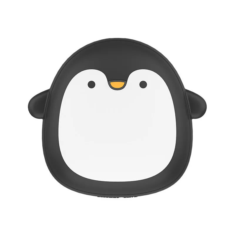 Cartoon penguin polar bear USB rechargeable hand warmer with double-side heating