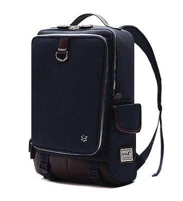 Men's modern Korean backpack in Oxford cloth showing army green colour option
