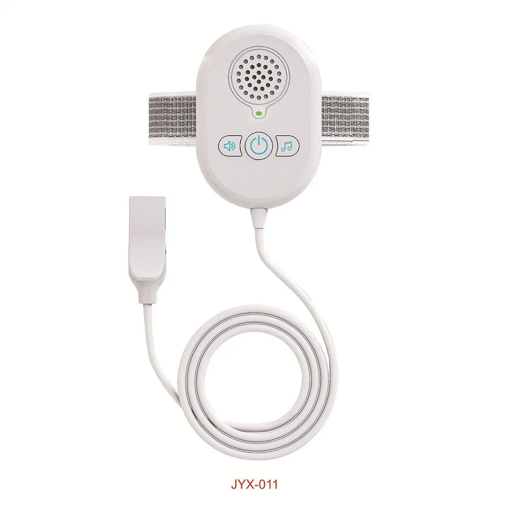 Wireless watch-style toilet trainer alarm with light, vibration, and music for children bed-wetting detection