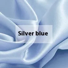 Pure silk duvet cover in a solid colour, showing texture and available in multiple size options.