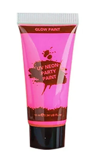 25ml plastic squeeze tube of neon face and body paint in a choice of six colours