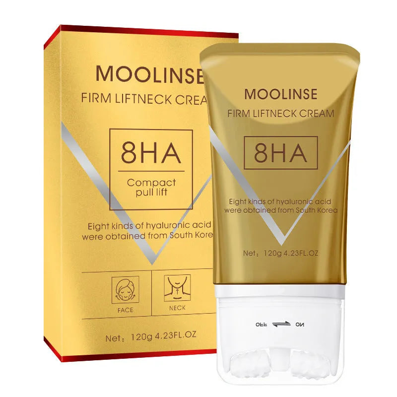 120ml tube of neck roller cream for lifting and firming massage on neck and body