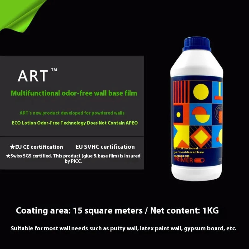 Formaldehyde-free glutinous rice wallpaper glue in container for wall sticking projects