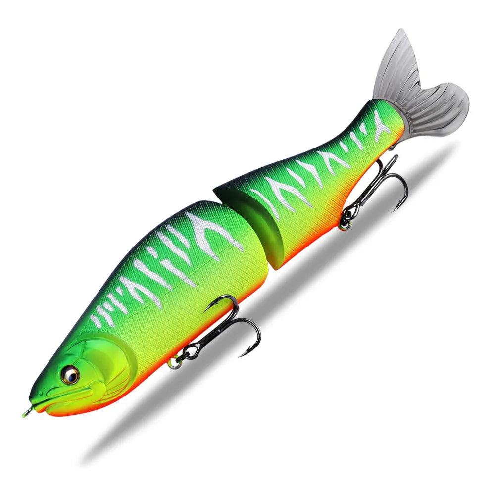 185mm plastic fishing lure with swimming action in assorted colours for bass fishing