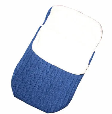 Envelope-style baby stroller sleeping bag with thick filling for winter, shown in a choice of colours.