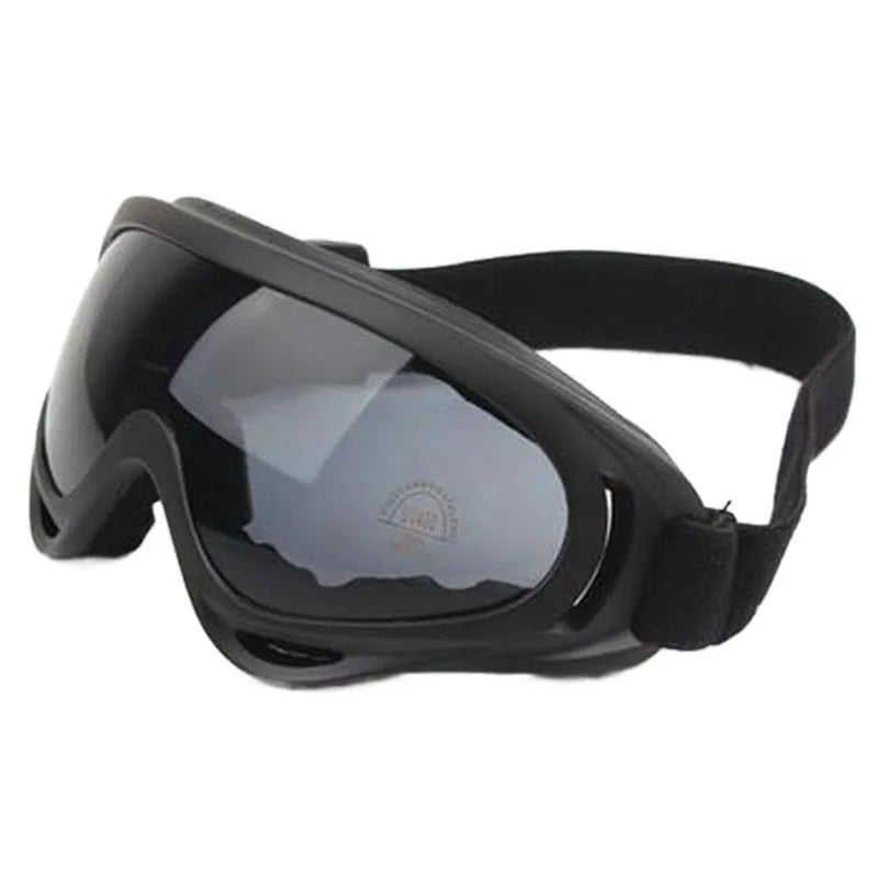 X400 motorcycle windshield sand goggles with PC lens and ventilation system in transparent colour