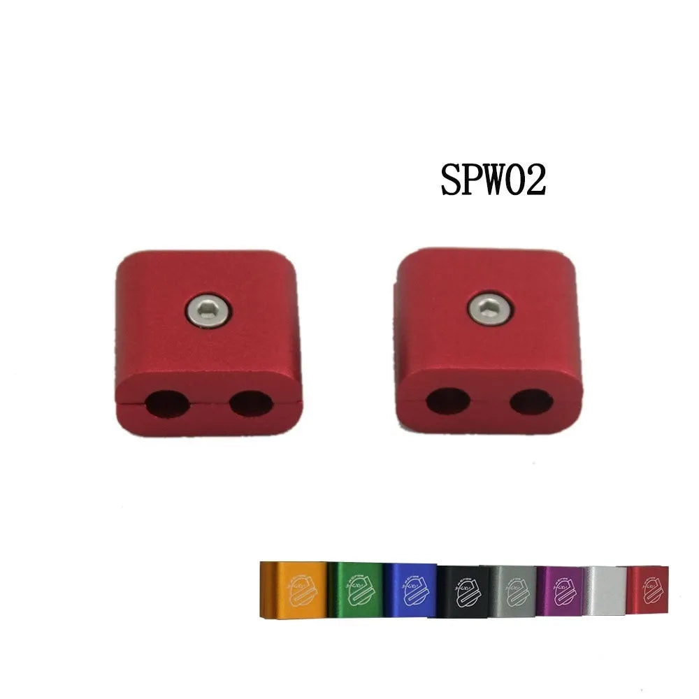 Three-piece metal car modification fastening clamp in six colour options