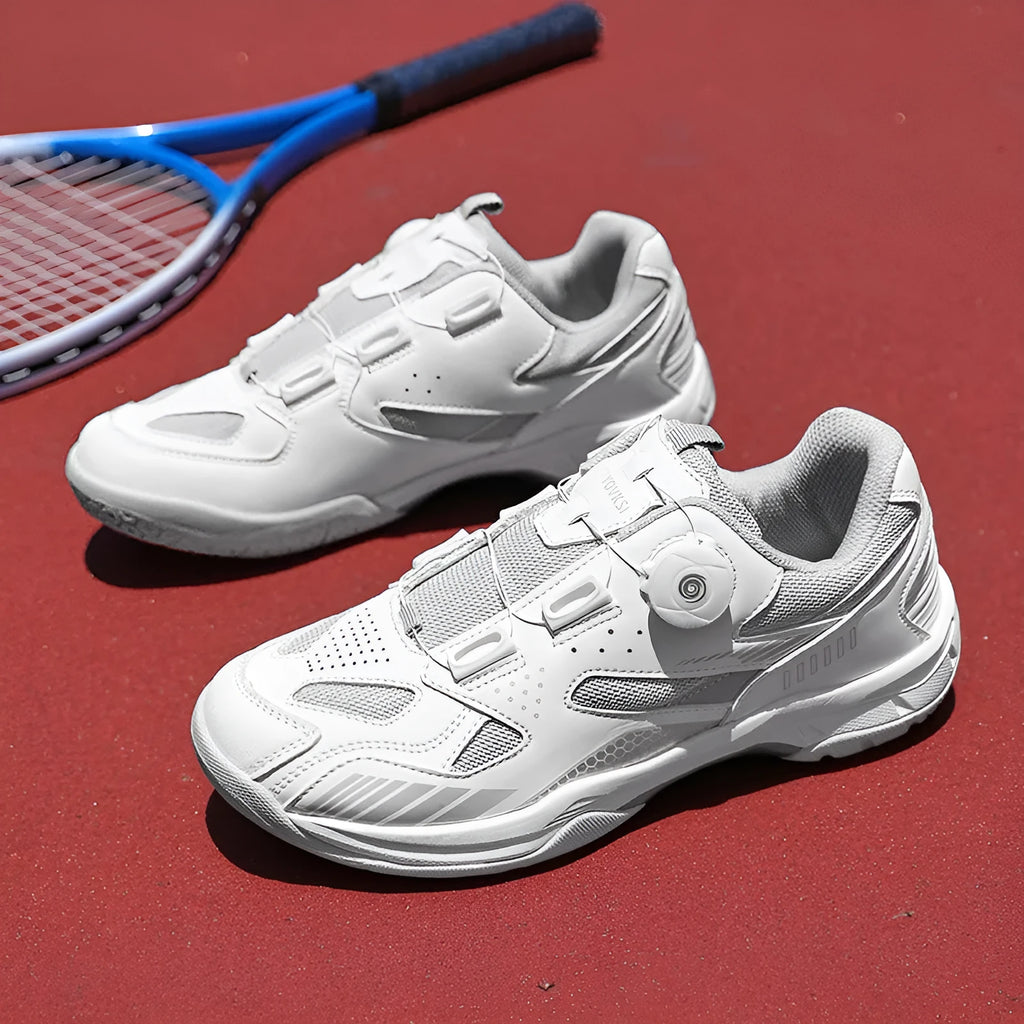Men's and women's casual round toe sneakers in yellow, black silver, white blue, and white grey colour options.