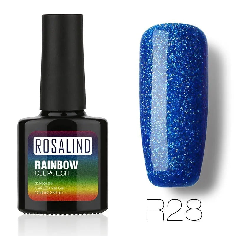 ROSALIND phototherapy gel nail polish bottle in RBR shade, glossy finish for UV/LED curing
