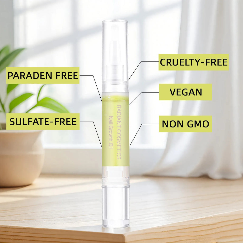 3ml bottle of nail growth and moisturising treatment oil for cuticle care