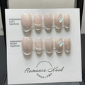 Women's blush armour manicure set in 14-short ladder A colour showing XS, S, M, L size options.