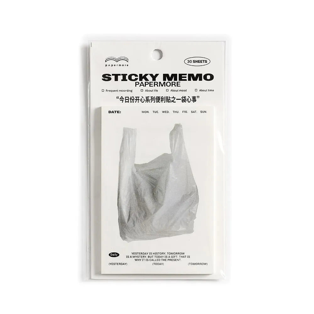 Today's Happy Series non-adhesive message notes pad in A5 size with colourful cover.