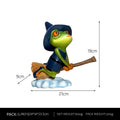 Magic Yoga Frog decoration in RDW123 colour, plastic and resin European-style ornament