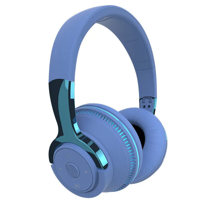 Stereo wired computer headset with subwoofer in matte black finish, 18 by 19 by 7.5 cm