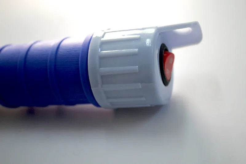 Manual siphon hand pump for fuel oil gasoline transfer in blue or red PP material