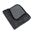 Grey microfibre car drying towel measuring 40x40cm for vehicle cleaning