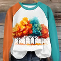 Green women's hoodie with a 3D cartoon character print on the front, showing long sleeves and a pullover design.