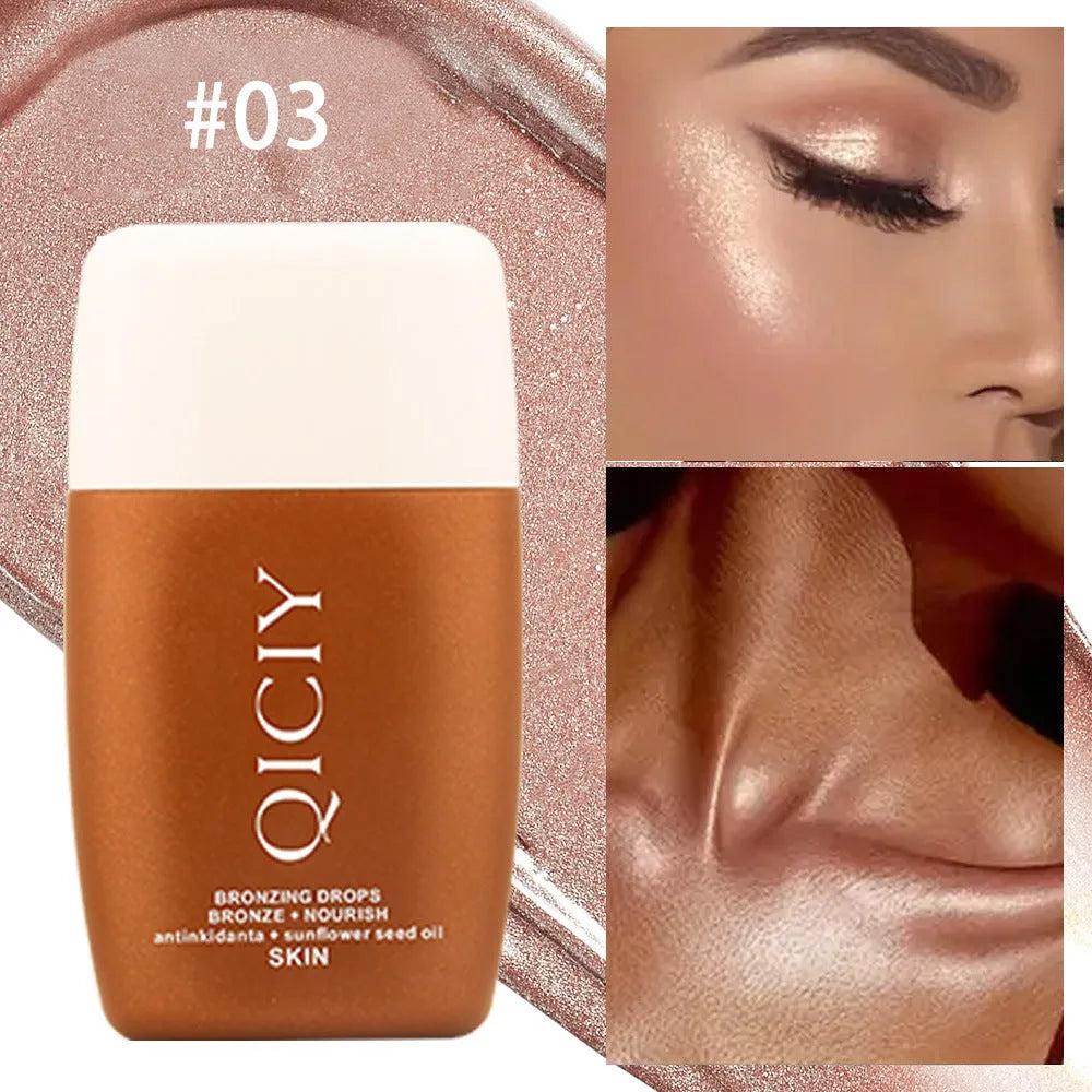 30ml face and body highlighting cream contour liquid bottle in four colour options