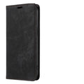 Magnetic flip phone case for iPhone in multiple colours, showing TPU body and leather cover.