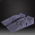 Heavy-duty industrial polypropylene car maintenance ramp 900x330x225mm