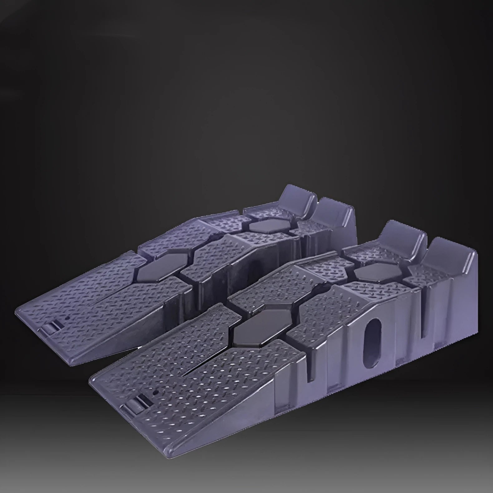 Heavy-duty industrial polypropylene car maintenance ramp 900x330x225mm