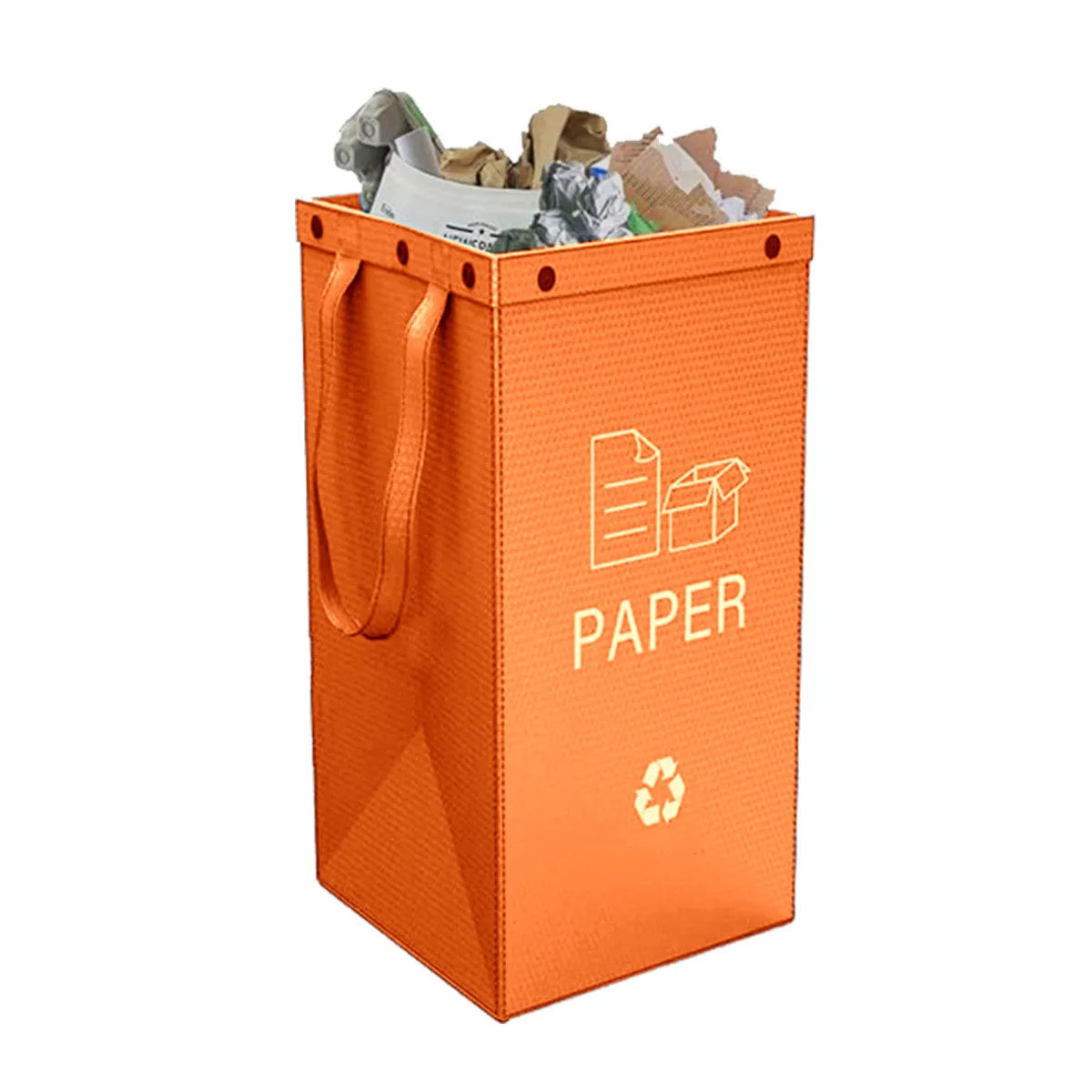 40L waterproof waste sorting bin in blue colour with clean bag style design