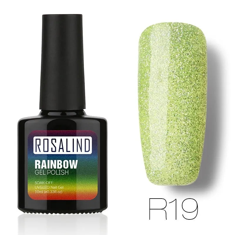 ROSALIND phototherapy gel nail polish bottle in RBR shade, glossy finish for UV/LED curing
