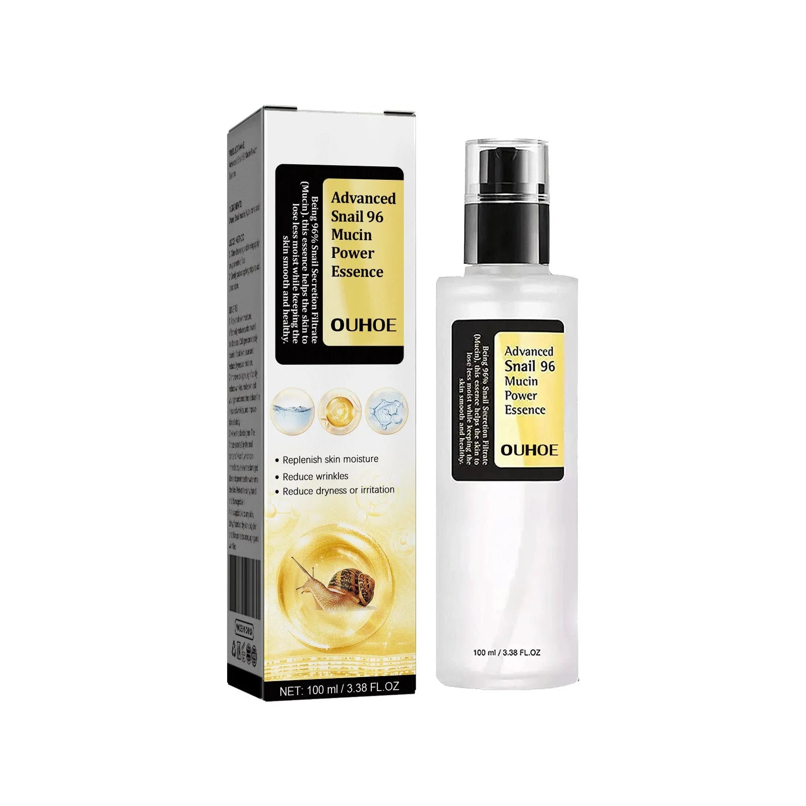 100ml bottle of Original Snail Serum Collagen Facial Serum with hydrating brightening effects