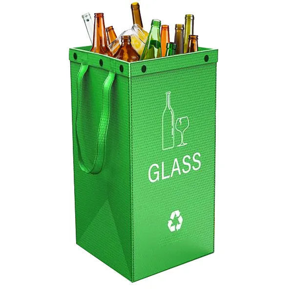 40L waterproof waste sorting bin in blue colour with clean bag style design